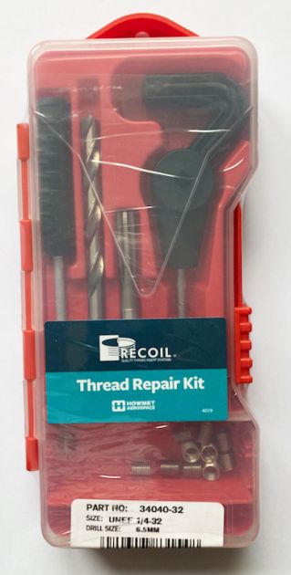 Recoil standard thread repair kit UNEF 1/4-32